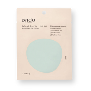 Sobre de Parches de Ojos Cafeína y Té Verde Ban-Jjak de Ondo, 2 unidades