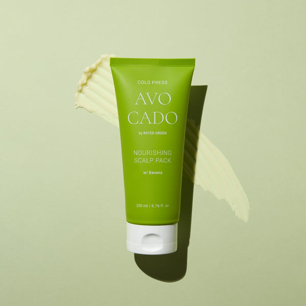 Mascarilla capilar de aguacate de Rated Green con su textura