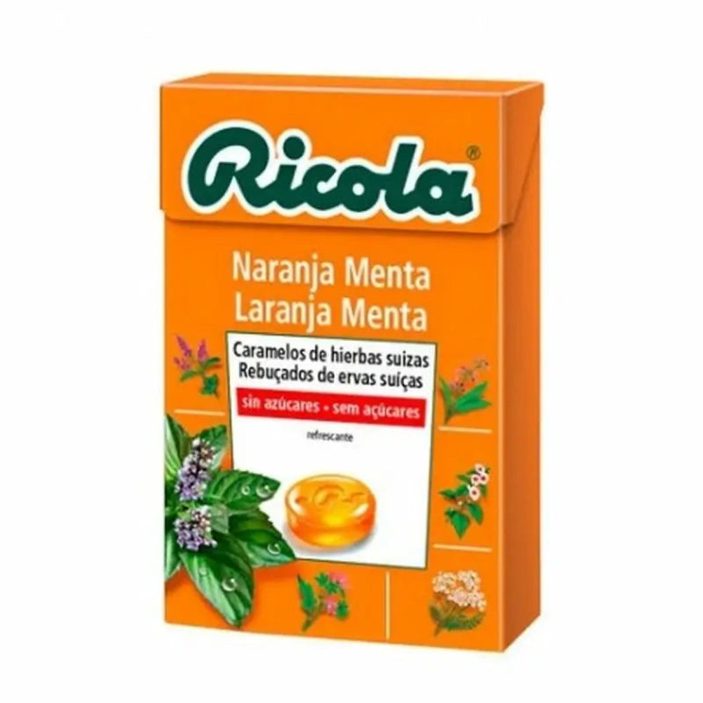 Ricola Caramelos sin Azucar 1 Envase 50 G Sabor Naranja
