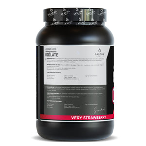 Ingredientes y modo de empleo de la proteína Whey sabor fresa de Sascha Fitness