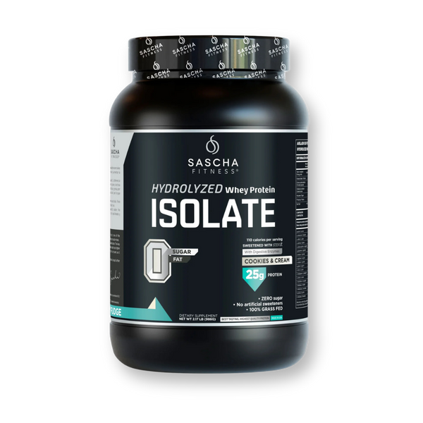Proteína Whey Isolate Hidrolizada Cookies & Cream - Sascha Fitness