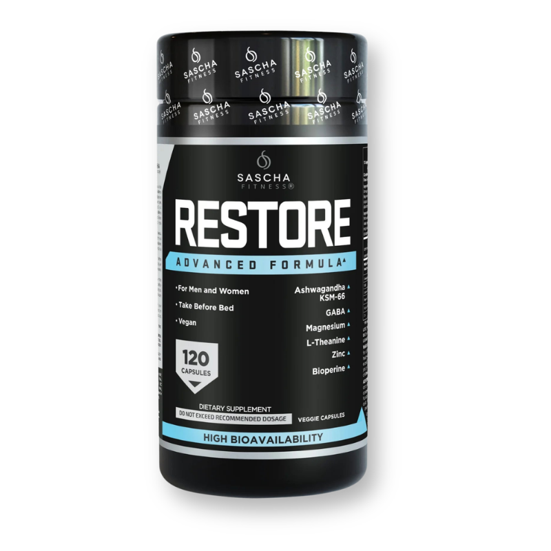Envase de Restore de Sascha Fitness