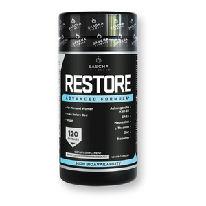 Envase de Restore de Sascha Fitness
