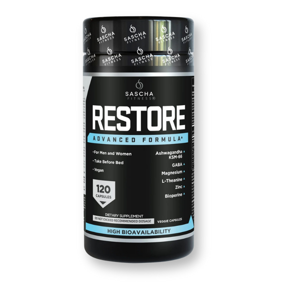 Envase de Restore de Sascha Fitness