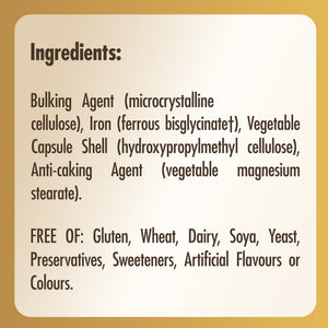 Lista de ingredientes de Solgar Hierro Gentle 20 mg