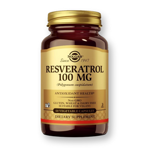 Bote de Solgar Resveratrol 100 mg, 60 cápsulas vegetales