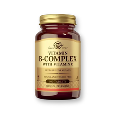 Bote de Solgar Vitamina B-Complex con Vitamina C, 100 comprimidos