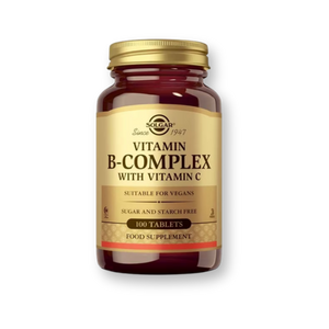 Bote de Solgar Vitamina B-Complex con Vitamina C, 100 comprimidos