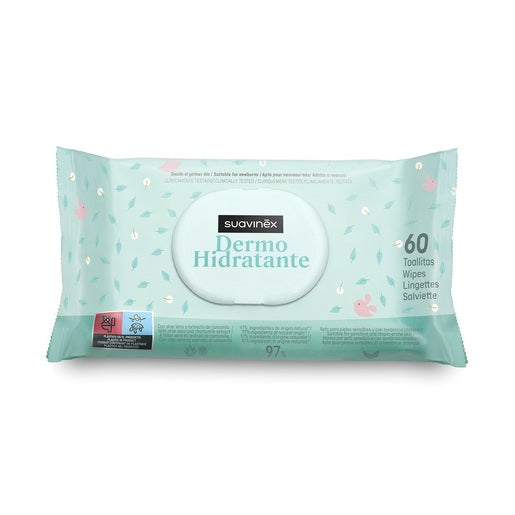 Tripack de toallitas Dermo Hidratantes Suavinex, 3 paquetes de 60 unidades