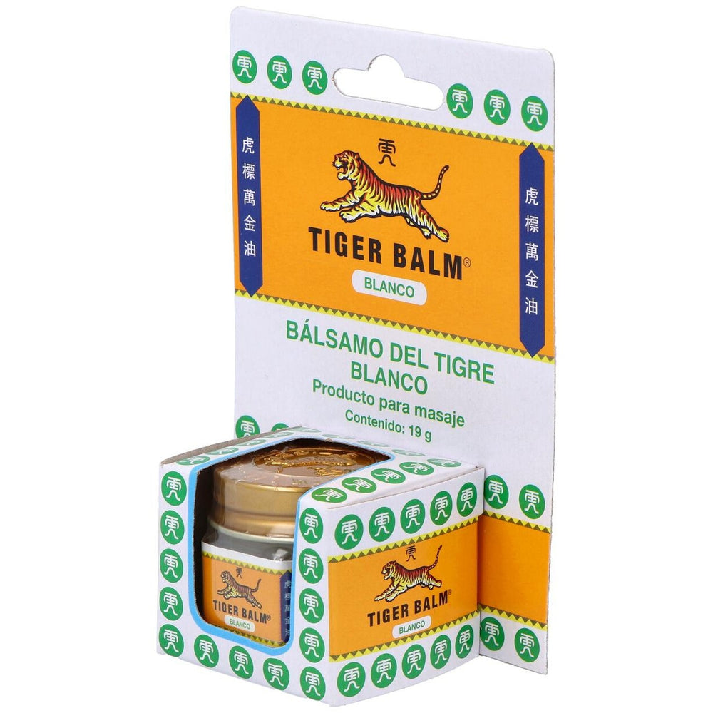 Bálsamo del Tigre Blanco Tiger Balm, tarro de 19 g en su estuche