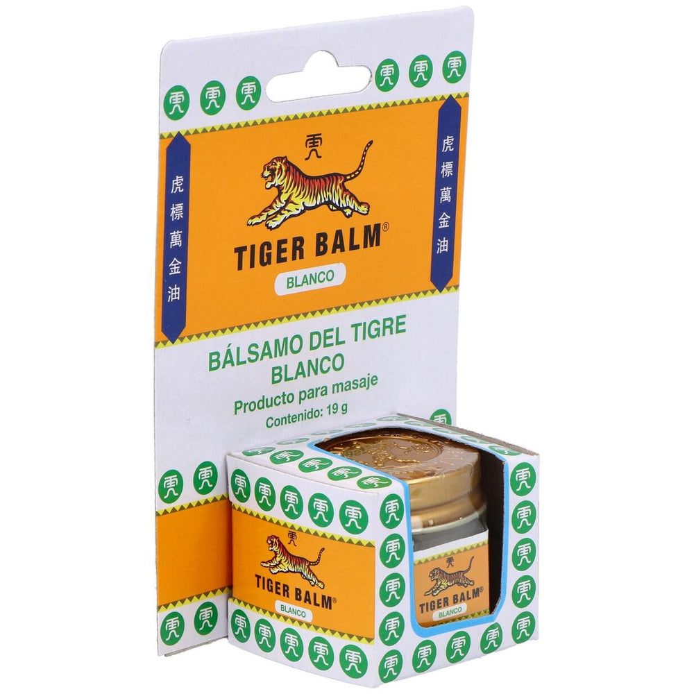 Bálsamo del Tigre Blanco Tiger Balm, tarro de 19 g en su estuche