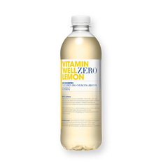 Botella de la bebida Zero Lemon sabor limón de Vitamin Well, 500 ml