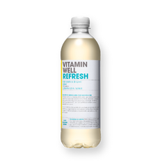Botella de la bebida Refresh sabor limonada y kiwi de Vitamin Well, 500 ml