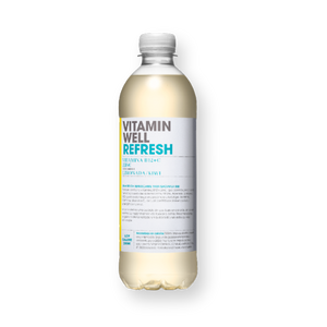 Botella de la bebida Refresh sabor limonada y kiwi de Vitamin Well, 500 ml