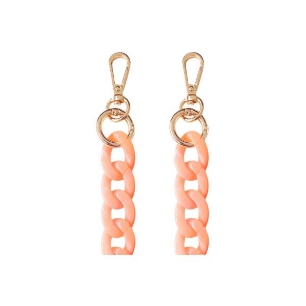 Cadena para móvil Zanaé Summer Harmony Coral de 130 cm con mosquetones dorados