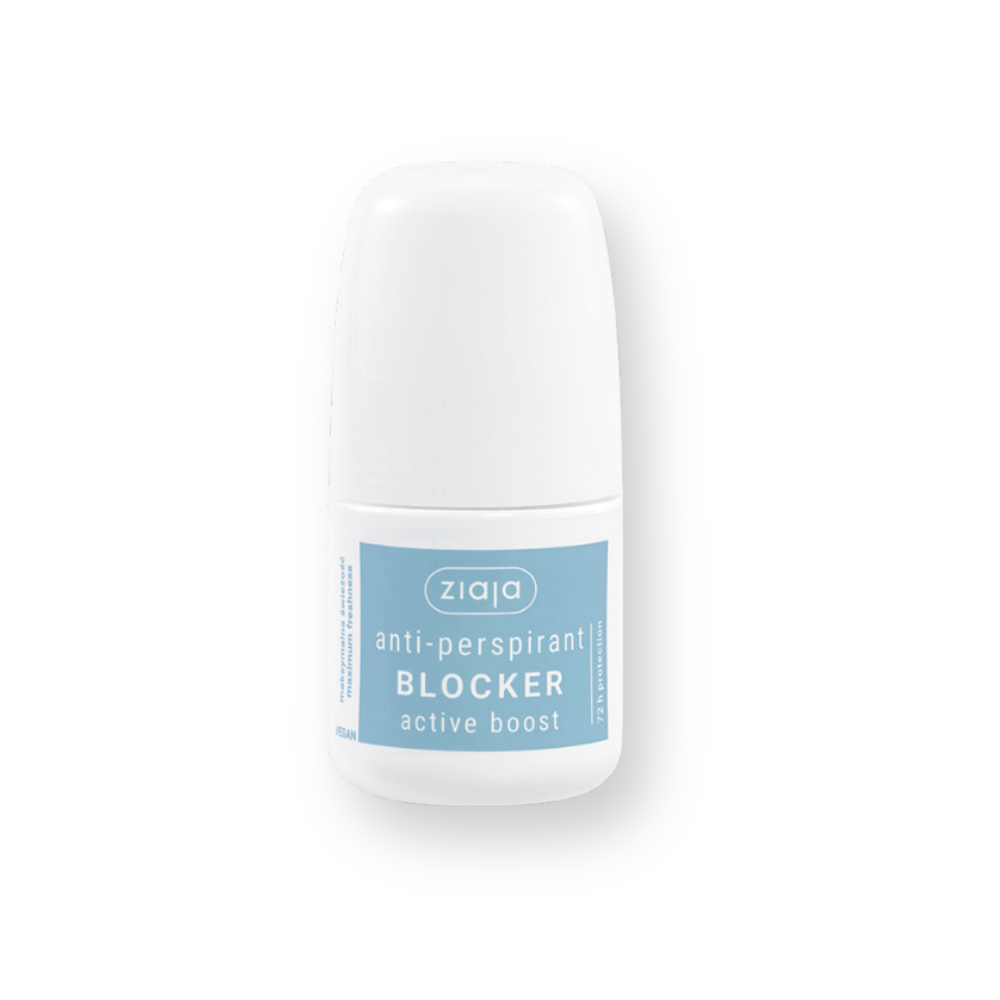 Antitranspirante Blocker Active Boost de Ziaja, 60 ml