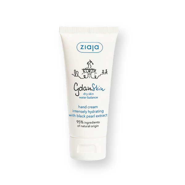 Crema de manos GdanSkin con perla negra de Ziaja, 50 ml