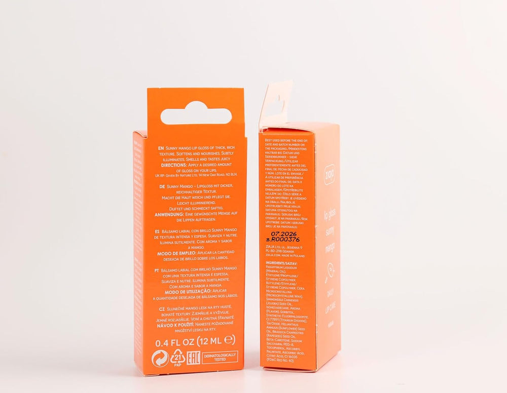 Brillo labial Ziaja Juicy Sunny Mango 12 ml
