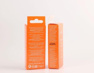 Dorso de la caja del brillo labial Ziaja Juicy Sunny Mango, 12 ml