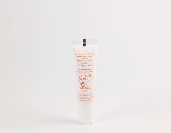 Dorso del tubo del exfoliante labial Ziaja Juicy Sunny Mango