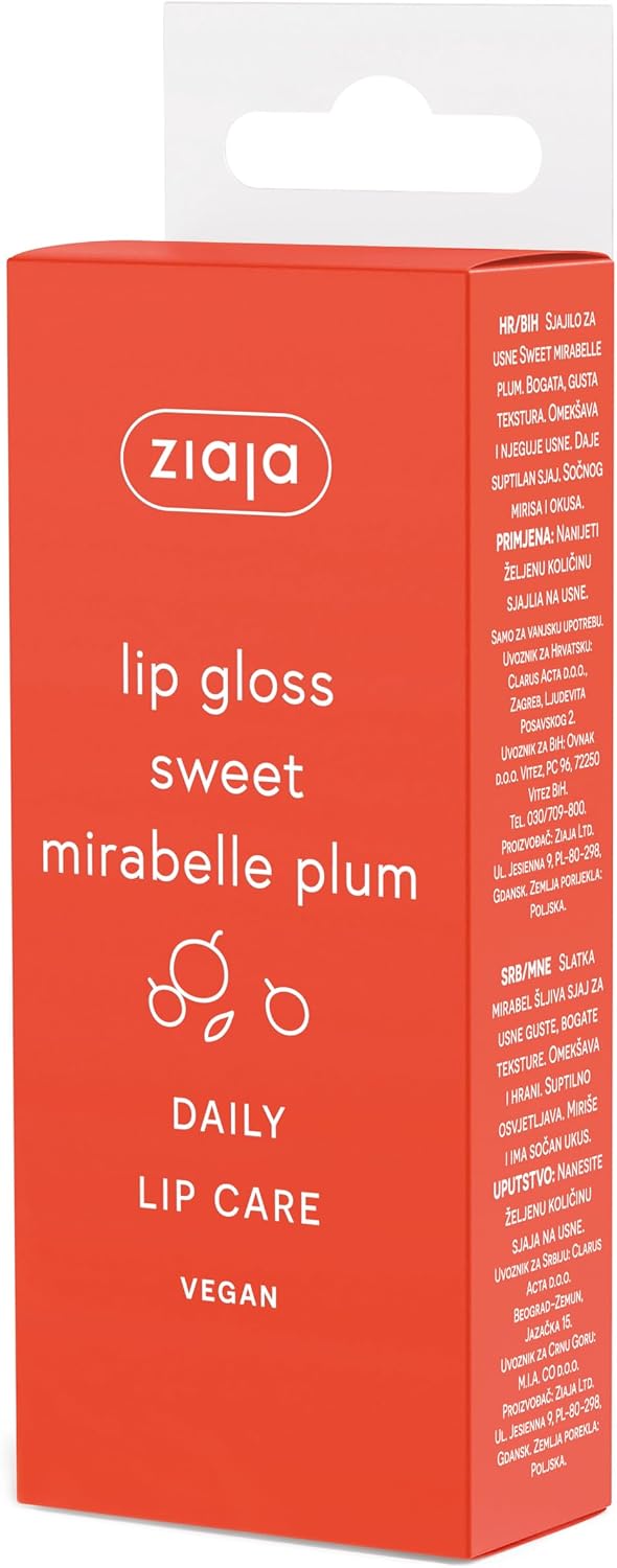 Brillo labial Ziaja Juicy Sweet Mirabelle Plum 12 ml