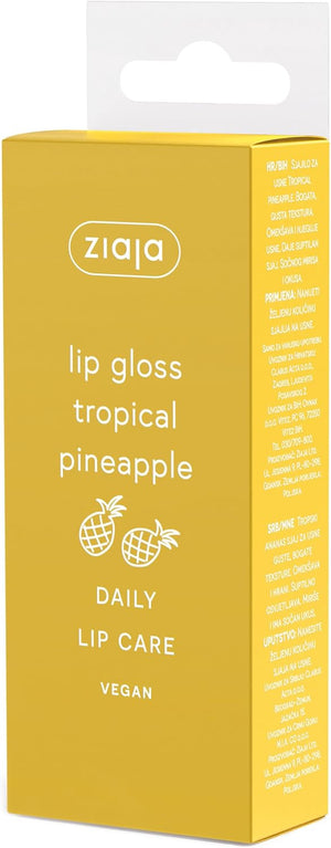 Caja del brillo labial Ziaja Juicy Tropical Pineapple