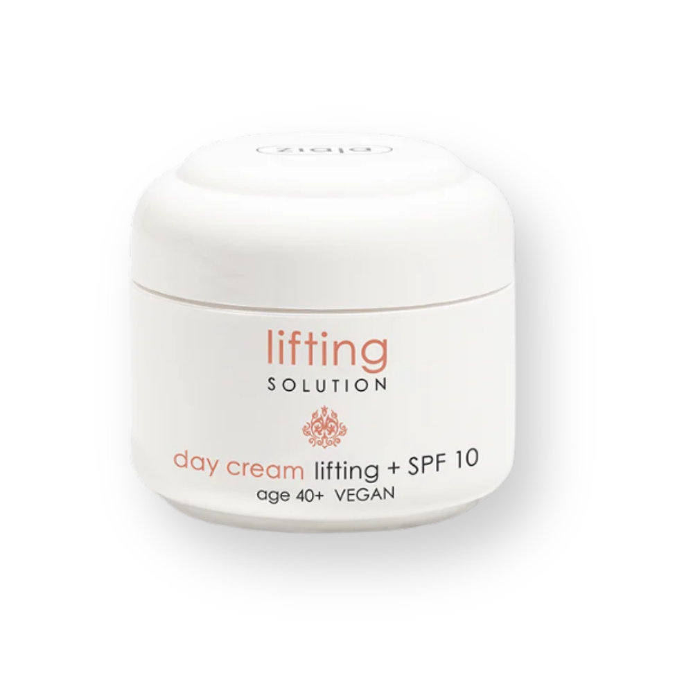 Crema de día Ziaja Lifting Solution 40+ con SPF 10, tarro de 50 ml