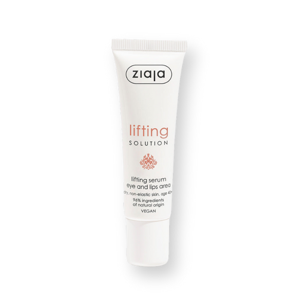 Sérum de ojos y labios Ziaja Lifting Solution 40+, tubo de 30 ml