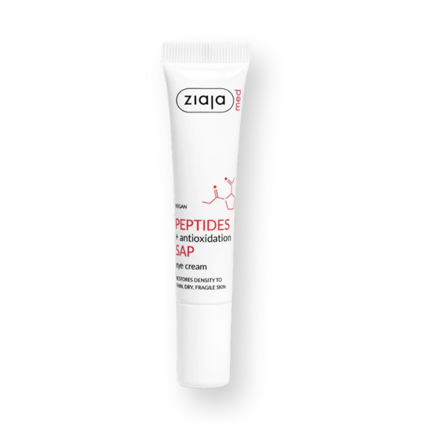 Contorno de ojos Ziaja MED Peptides + antioxidación SAP, tubo de 15 ml