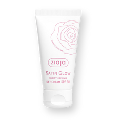 Crema de día SPF 30 Ziaja Satin Glow 50 ml, tubo
