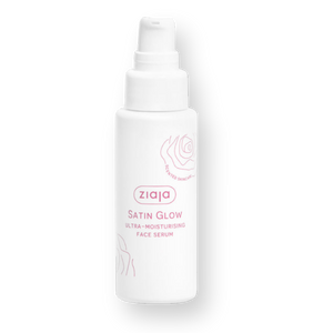 Sérum facial ultra hidratante Ziaja Satin Glow 50 ml, frasco con dosificador
