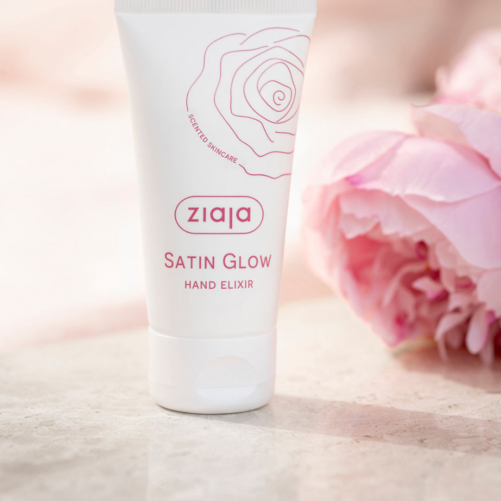 Crema de manos Ziaja Satin Glow 50 ml, tubo